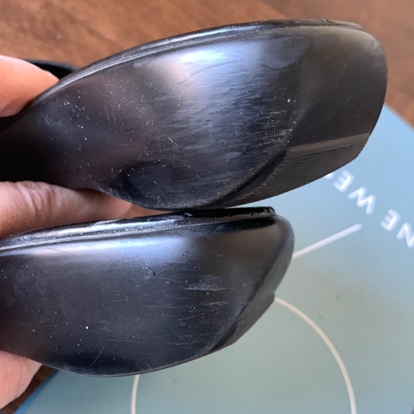 NINE WEST Leather Short Wedge Sandals Size 7 - Picture 12 of 16